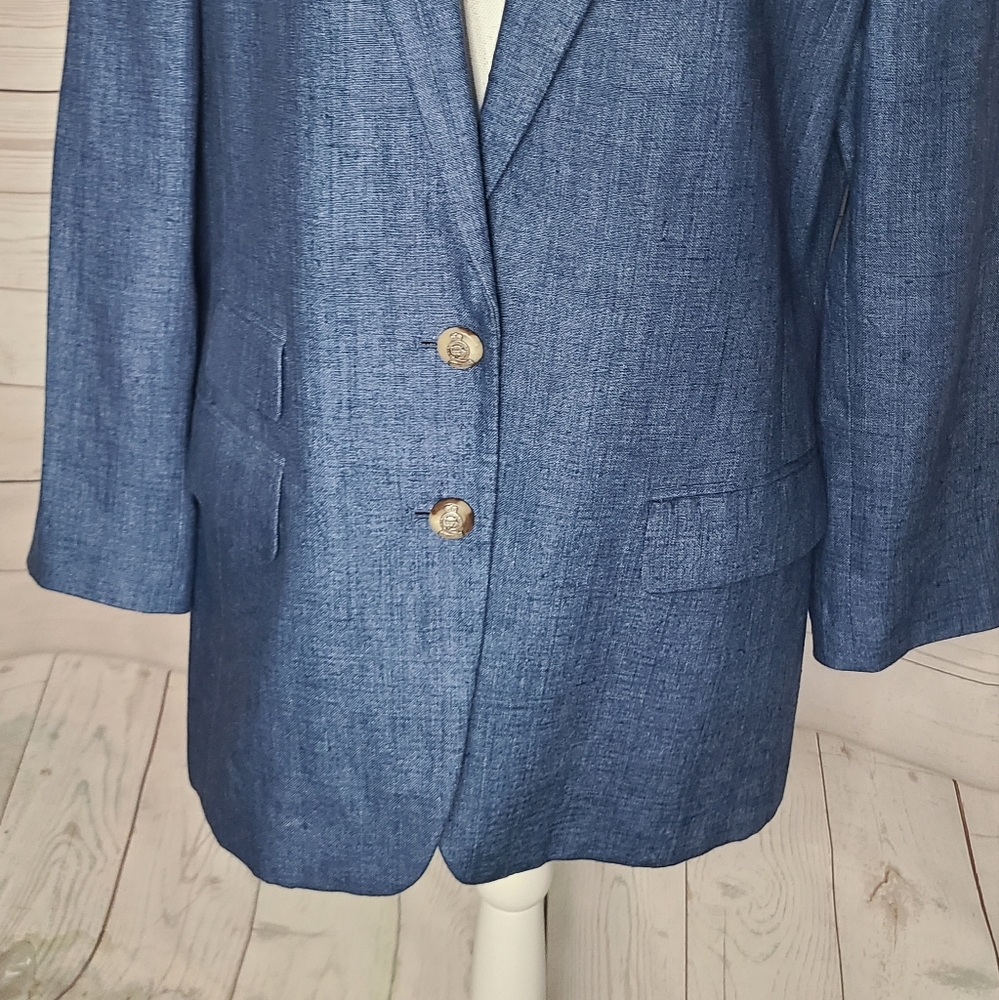 Ralph Lauren Linen Two Button Blazer - image 6